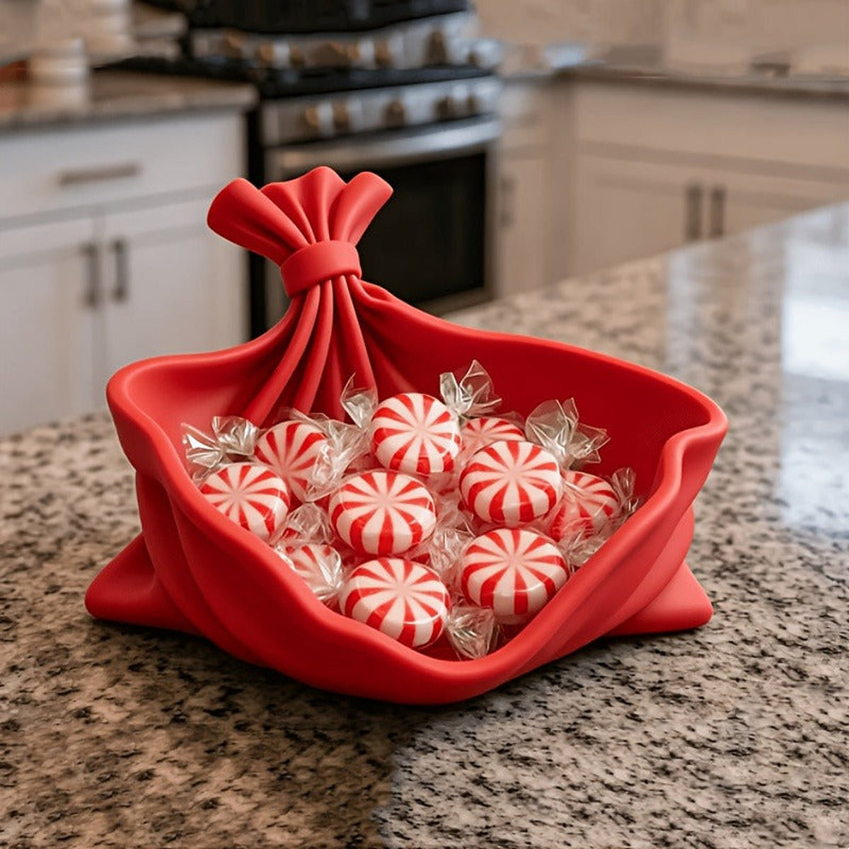 Santa Sack Christmas Jewelry Tray – Holiday Ring & Trinket Dish