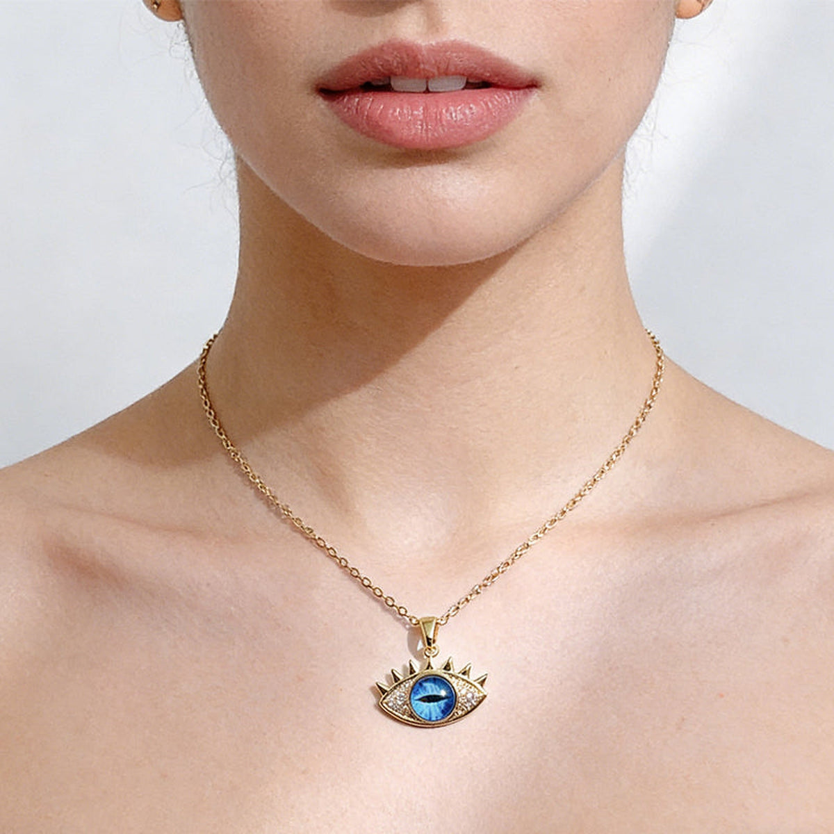 Evil Eye Hamsa Hand Necklace for Women – Pendant