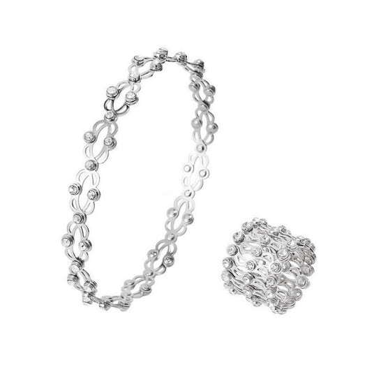 2-in-1 Transforming Ring Bracelet – Adjustable Stretch Unisex