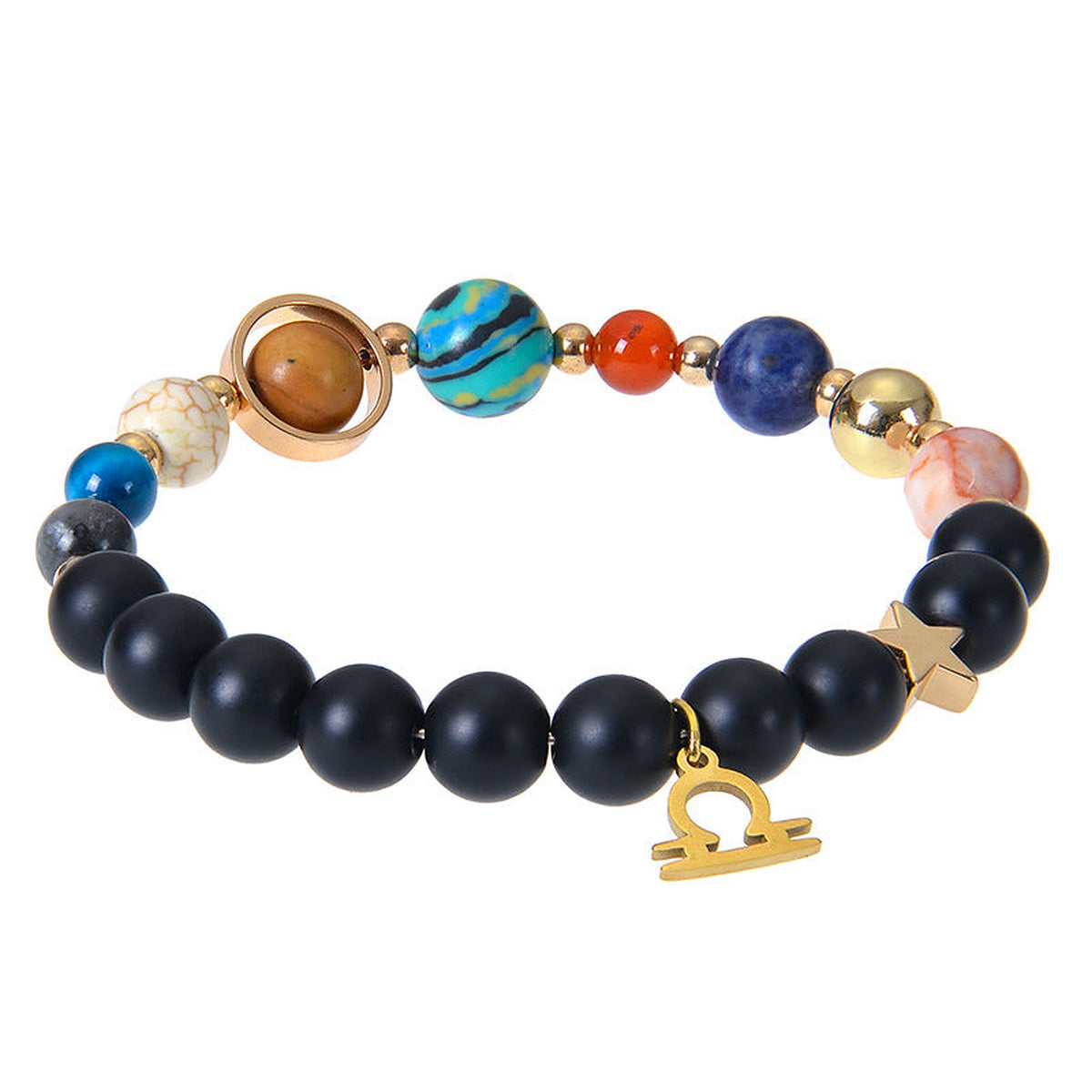 Leo Zodiac Beaded Bracelet – Constellation Stone-Look Beads