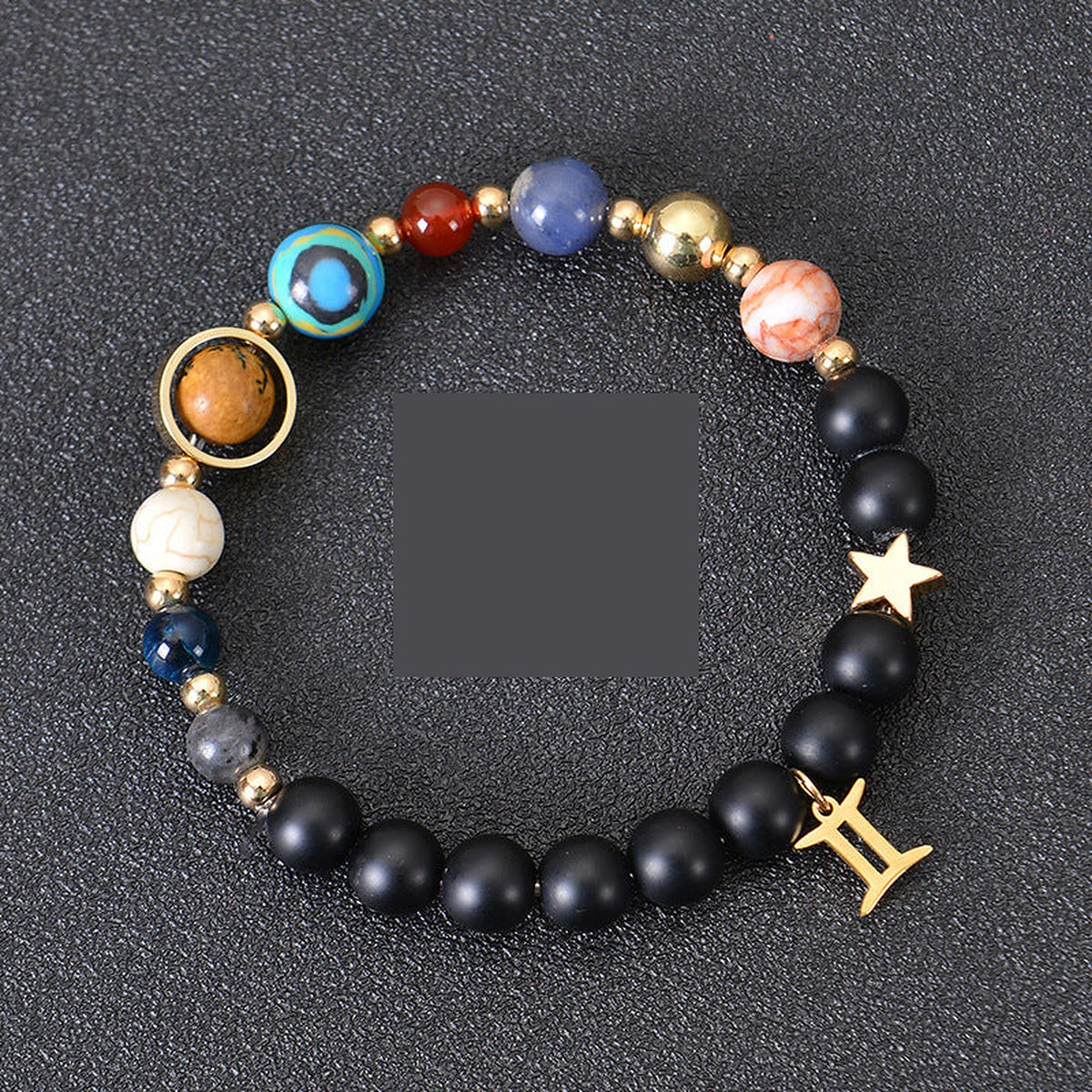 Leo Zodiac Beaded Bracelet – Constellation Stone-Look Beads