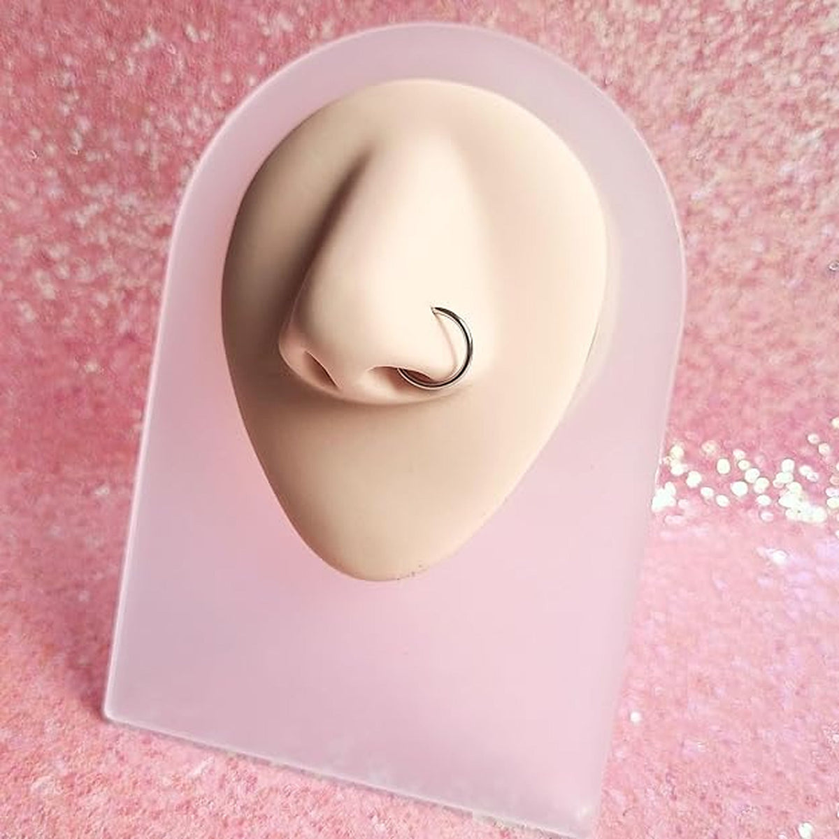 Clip-On Fake Nose Ring – No Piercing, 1 Pair