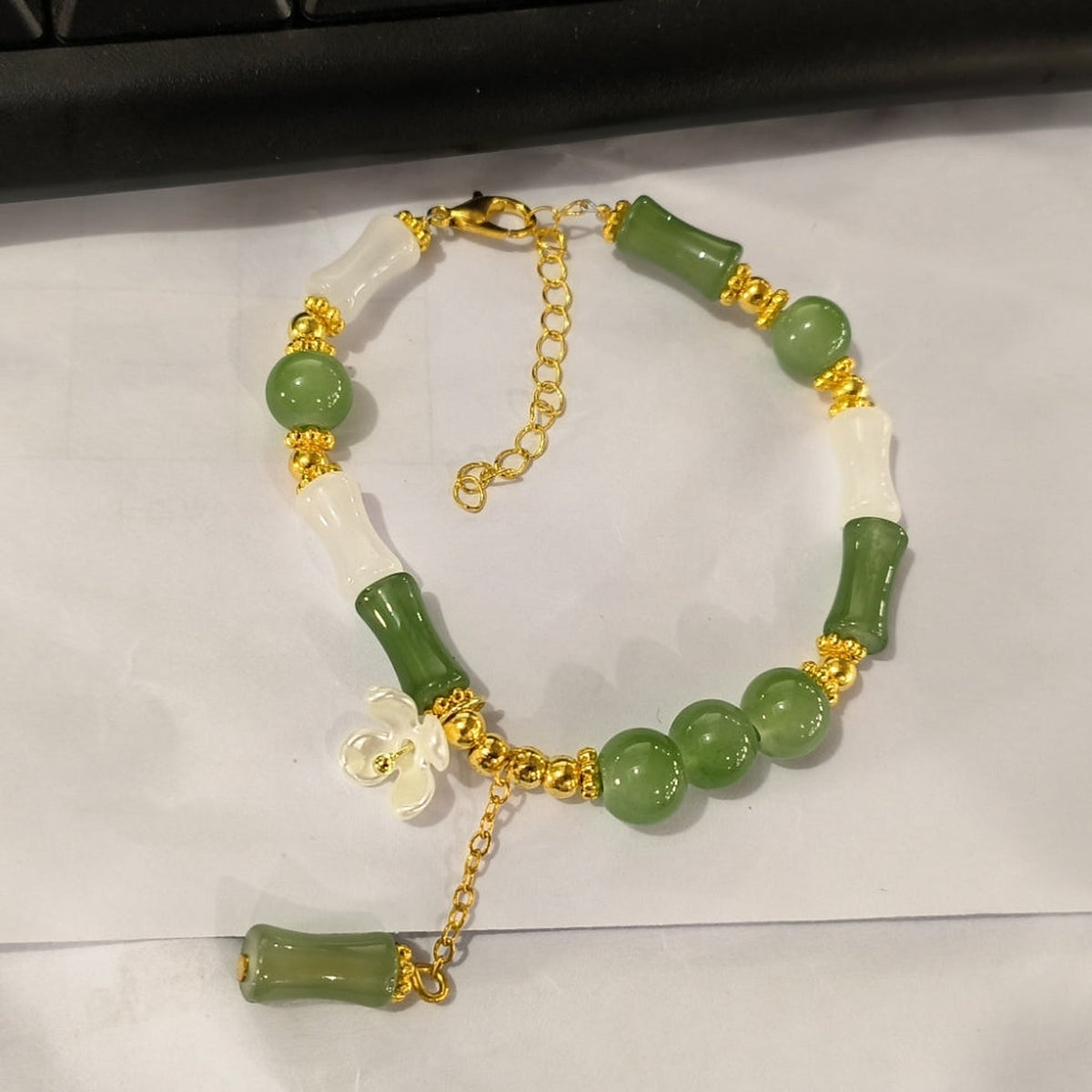 Flower Charm Bracelet for Women – Chinese-Style Floral