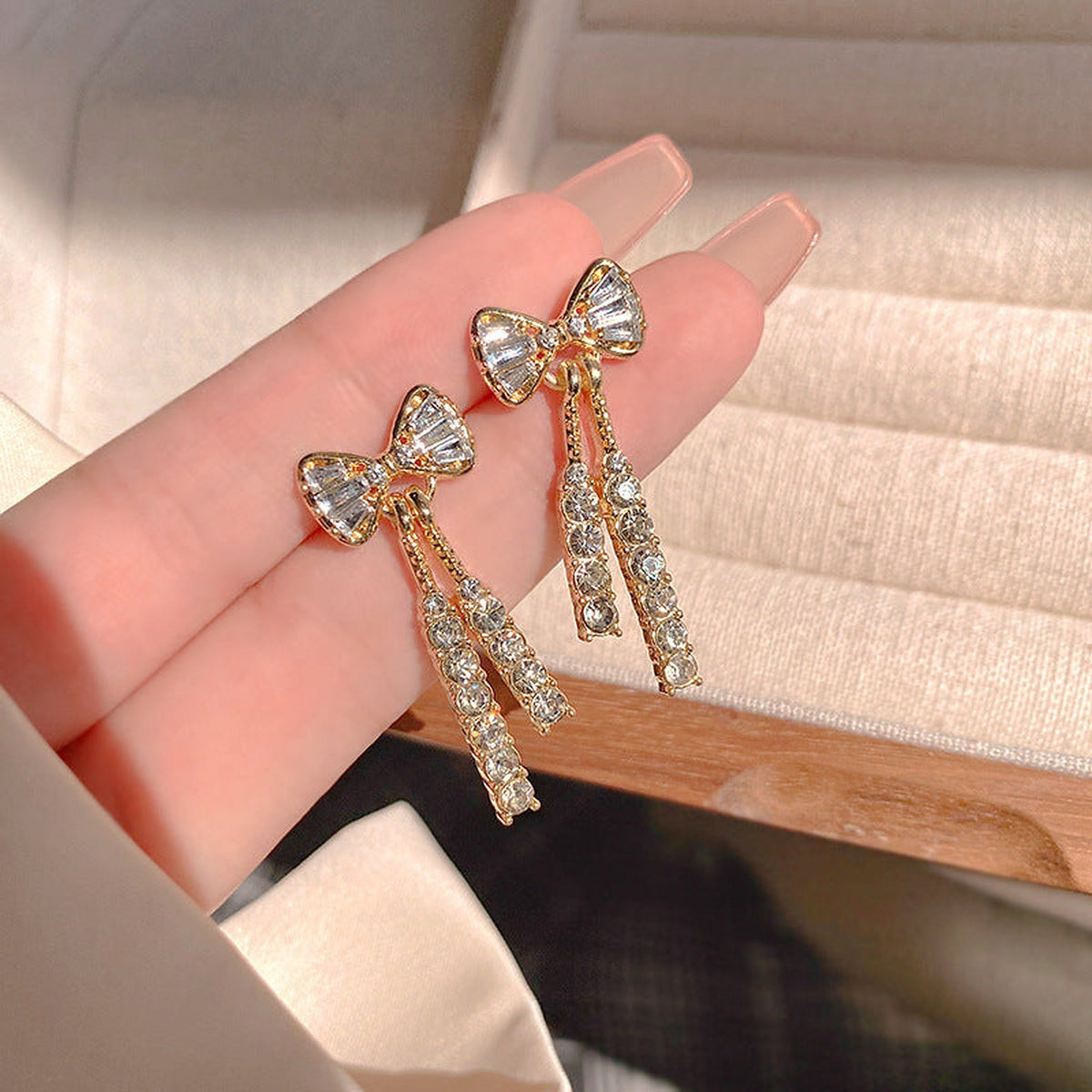 Butterfly Rhinestone Earrings for Women