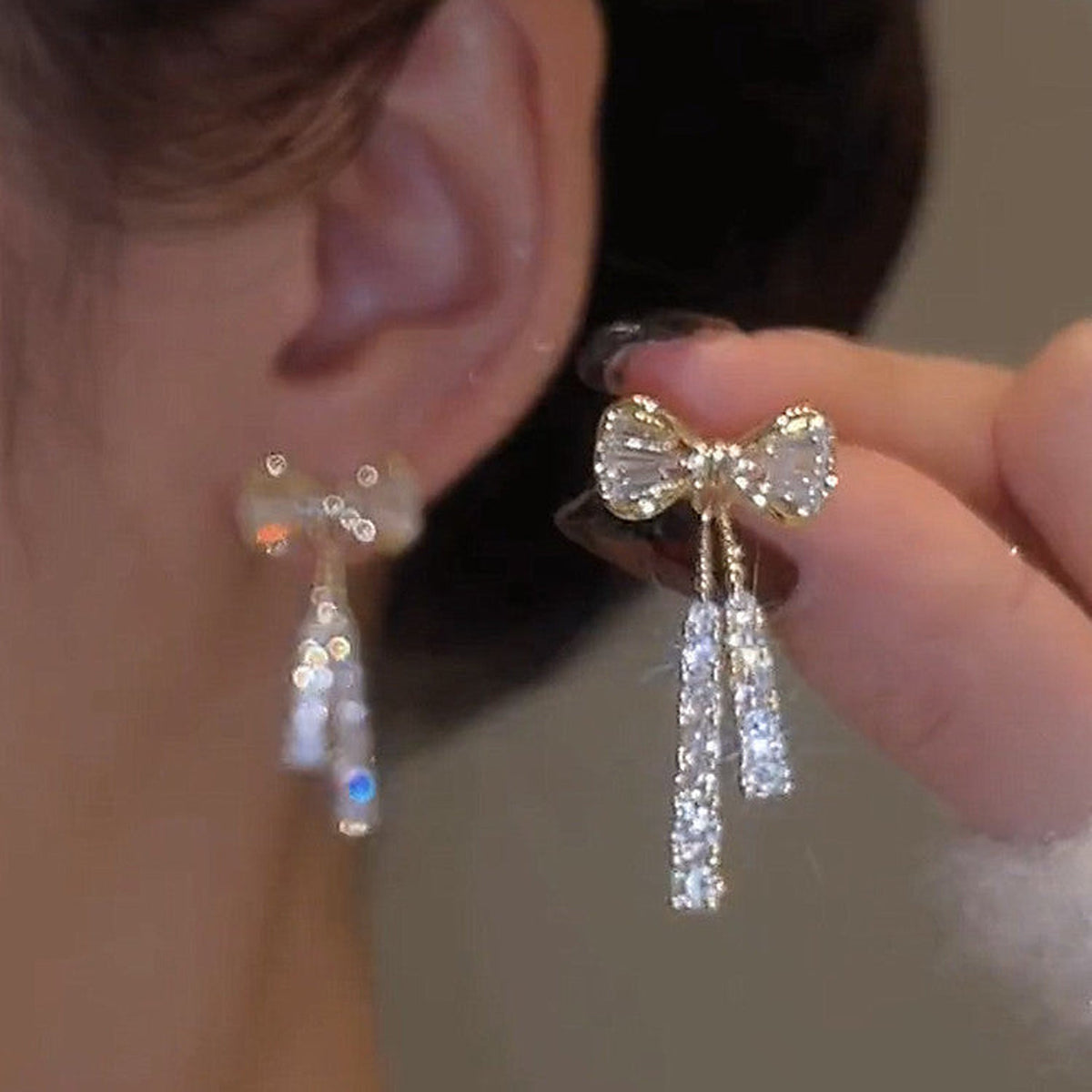 Butterfly Rhinestone Earrings for Women