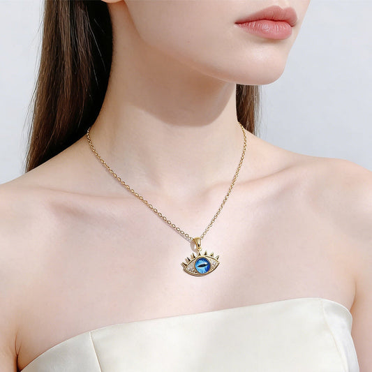 Evil Eye Hamsa Hand Necklace for Women – Pendant