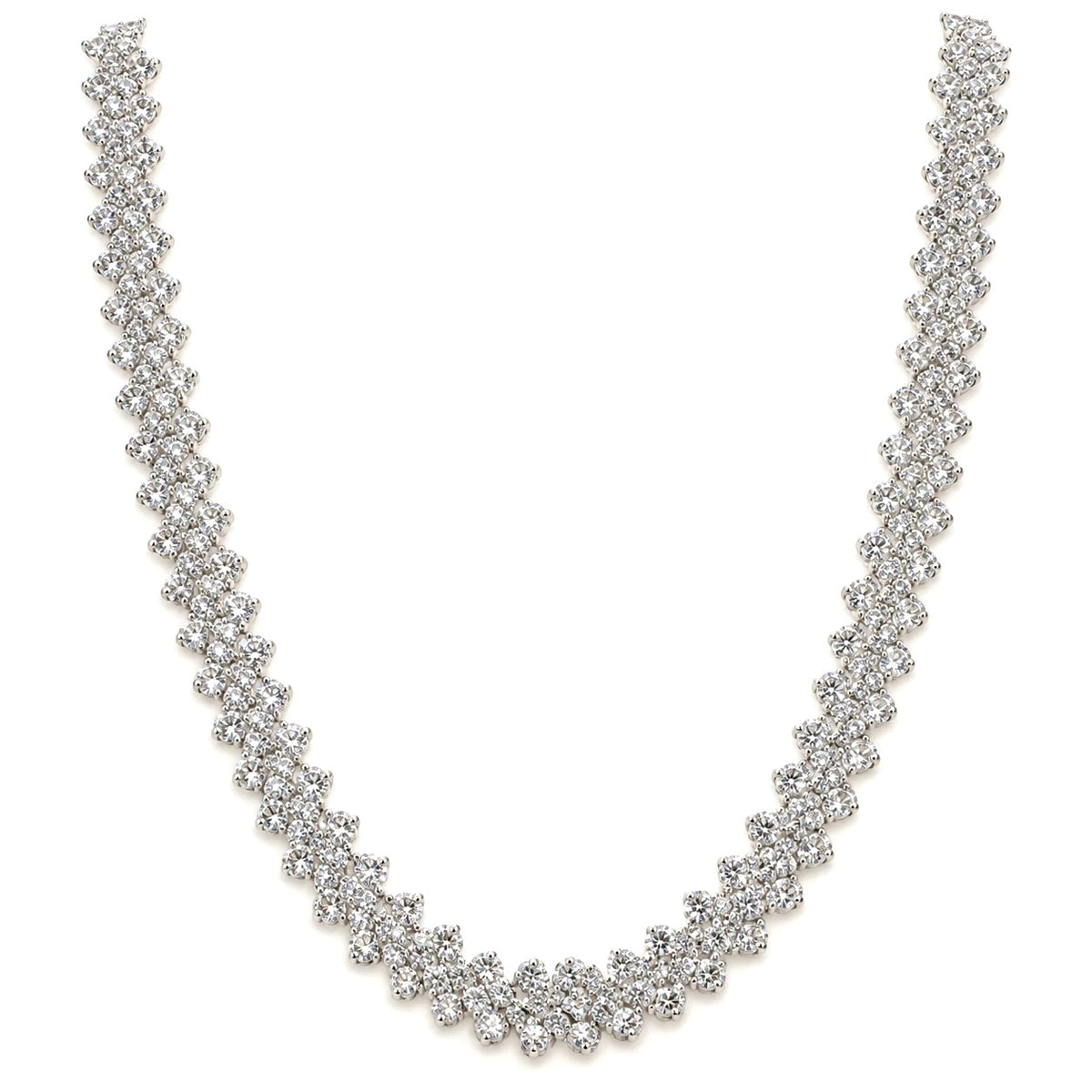 Silver 3-Piece Jewelry Set - Necklace, Bracelet & Earrings