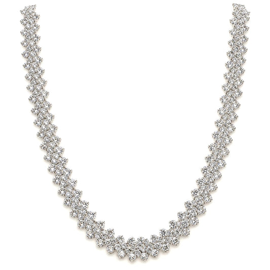 Silver 3-Piece Jewelry Set - Necklace, Bracelet & Earrings