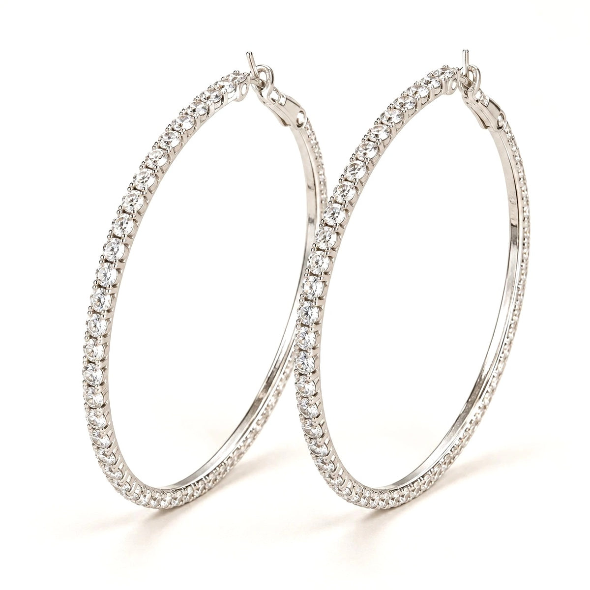 Silver 3-Piece Jewelry Set - Necklace, Bracelet & Earrings - earrings