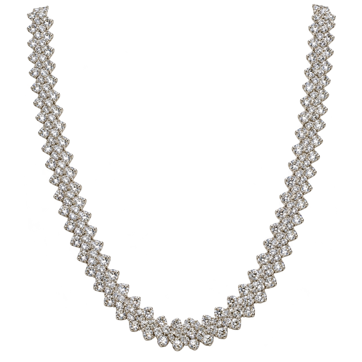 Silver 3-Piece Jewelry Set - Necklace, Bracelet & Earrings