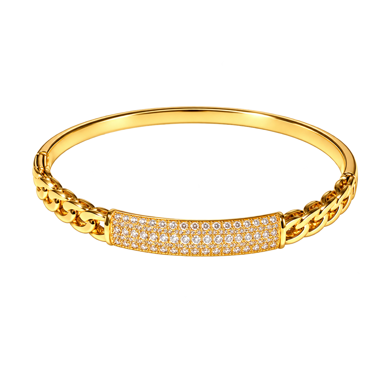 Pick Any 3 Gold-Tone Bangles - Bundle (Crystal Bracelets)